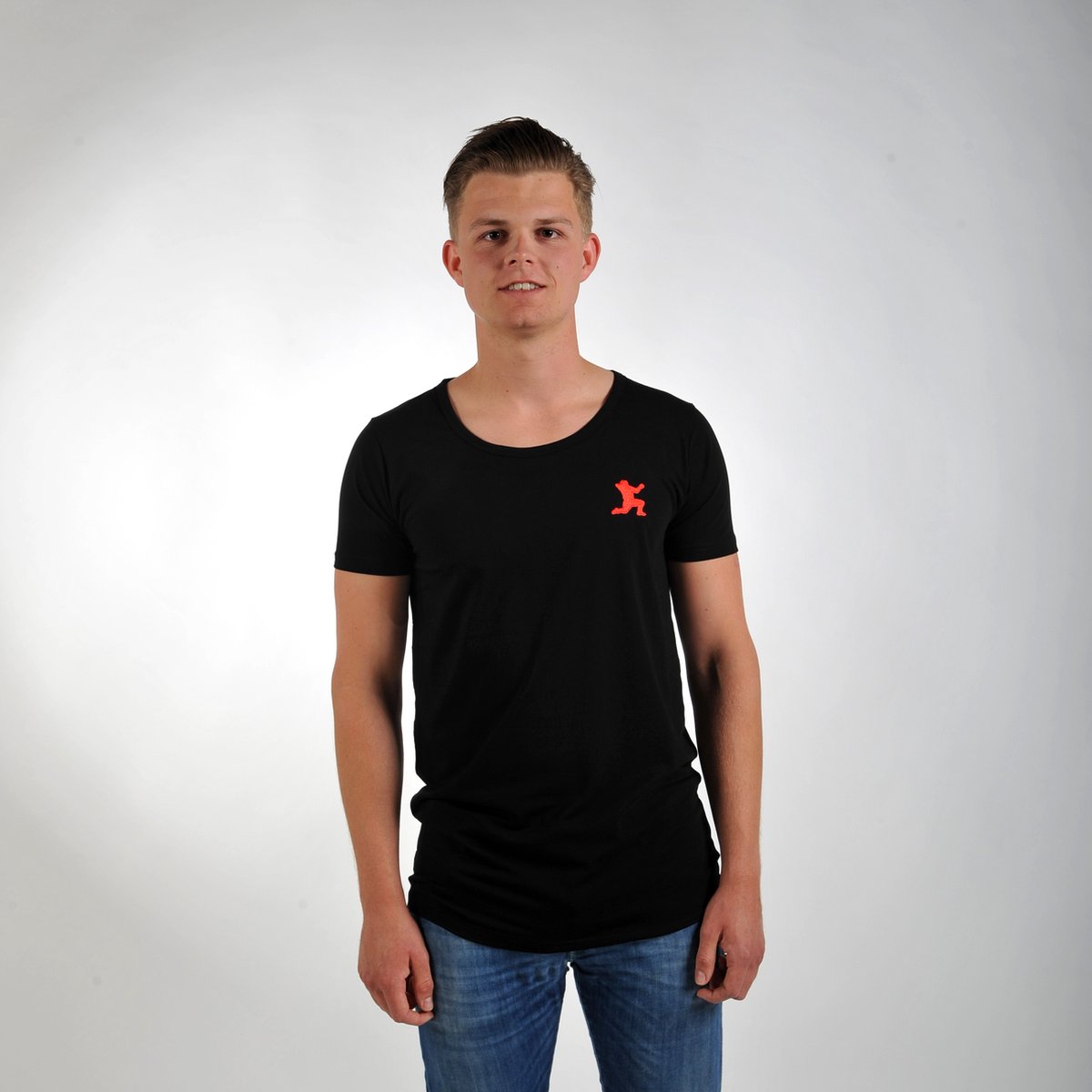 Imperatore - Andy van der Meijde t-shirt - zwart - rood logo - Maat S