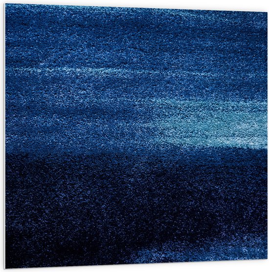 WallClassics - PVC Schuimplaat- Abstracte Blauwe Puntjes - 100x100 cm Foto op PVC Schuimplaat