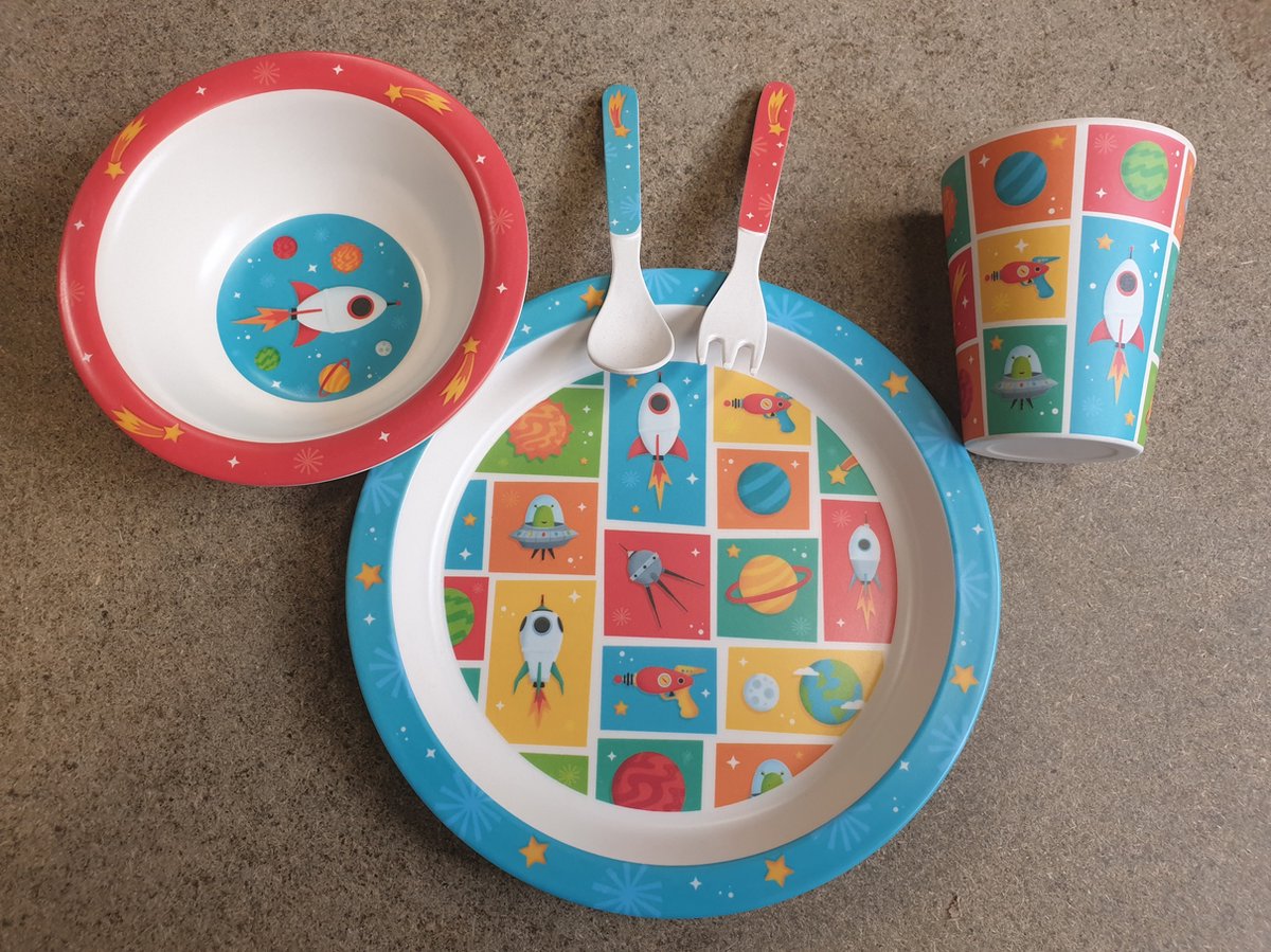 Goedkoopste Kinder eetset 5 dlg space