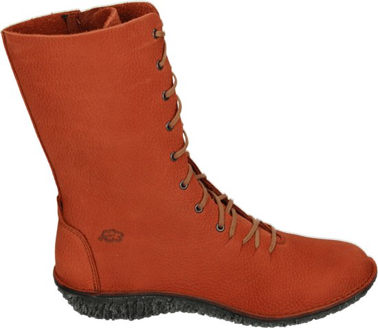 Loints of Holland 37820 VLIEGERT - VeterlaarzenHoge sneakersDames sneakersDames veterschoenenHalf-hoge schoenen - Kleur: Oranje - Maat: 38