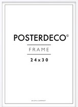 Fotolijst - Posterdeco - Premium Hout - Fotomaat 24x30 cm - Posterlijst - Fotolijstje - Wit