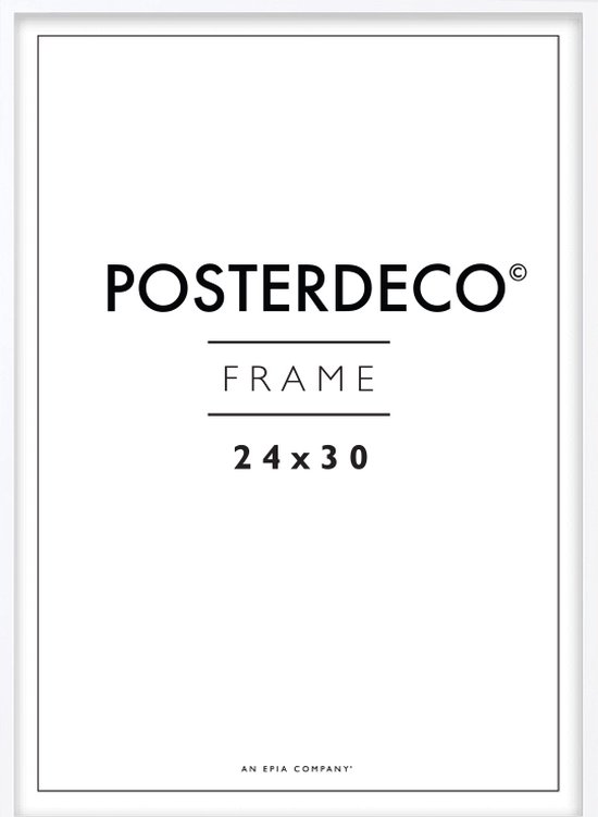 Fotolijst - Posterdeco - Premium Hout - Fotomaat 24x30 cm - Posterlijst - Fotolijstje - Wit