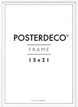 Fotolijst - Posterdeco - Premium Hout - Fotomaat 15x21 cm (A5) - Posterlijst - Fotolijstje - Wit