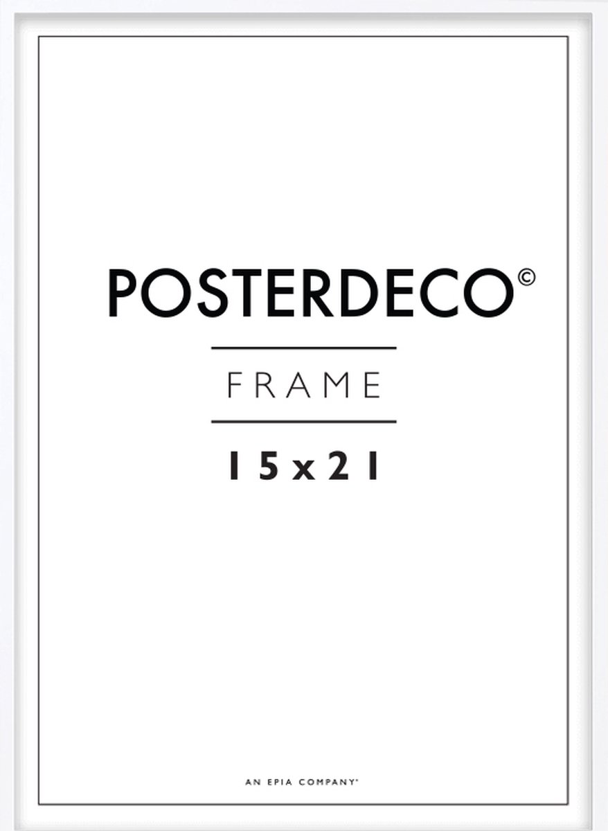 Fotolijst - Posterdeco - Premium Hout - Fotomaat 15x21 cm (A5) - Posterlijst - Fotolijstje - Wit