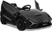 Lamborghini Elektrische Kinderauto Sian Zwart - Accuvoertuig - 12V Accu - Op Afstand Bestuurbaar - Veilig Voor Kinderen