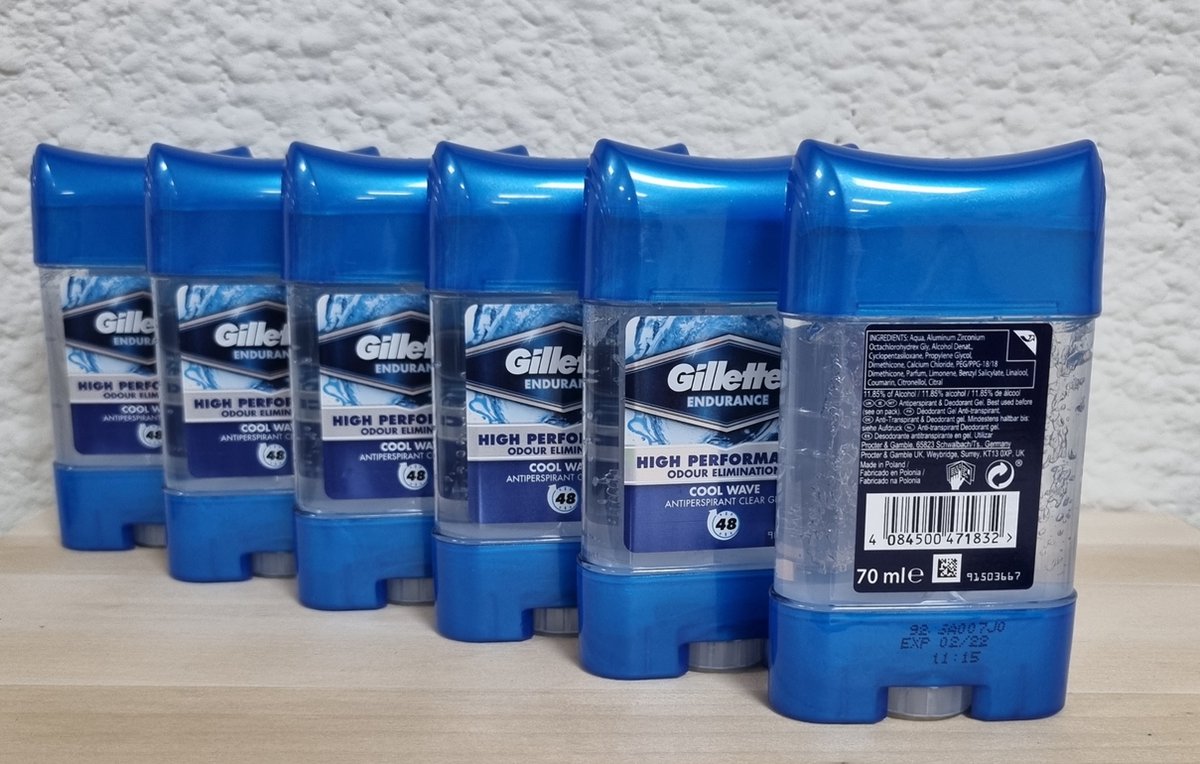 Gillette Endurance Arctic Ice Anti-Perspirant Gel for Men - Desodorante  roll-on antitranspirante