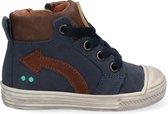 BunniesJR 221630-129 Jongens Hoge Sneakers - Blauw - Nubuck - Veters