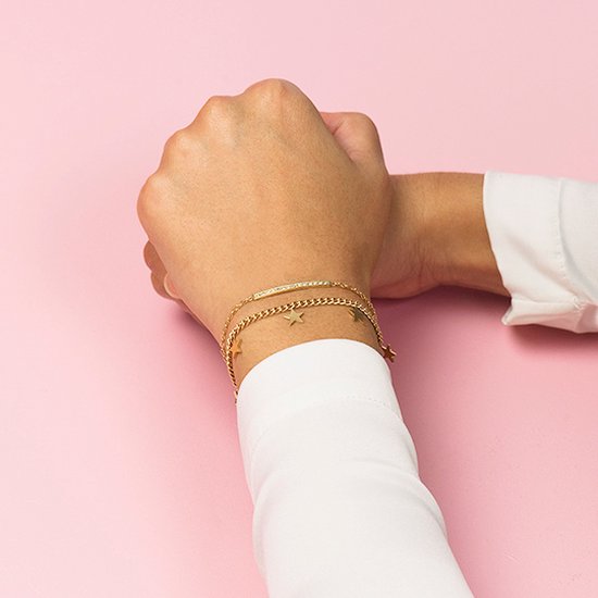 Bijoux OOZOO - Bracelet en or avec étoiles - SB-1016