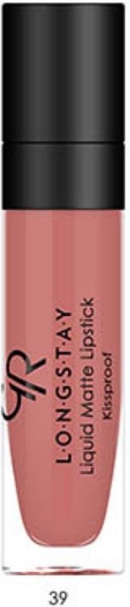 Golden Rose - Longstay Liquid Matte Lipstick - 39 - Oudroze - Kissproof