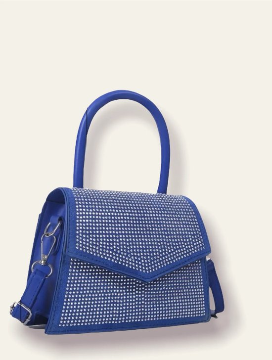ondernemen vernieuwen voorzien Blue shimmer schoudertas - Fanciy.nl - tas - tassen - blauw - bag -  steentjes -... | bol.com