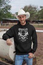 Rick & Rich Texas To The Bone - Hoodie XL - Wild West Skull Arrow Hoodie - Hoodie heren met print -Skull Hoodie - Hoodie heren ronde hals - Cowboy Hoodie