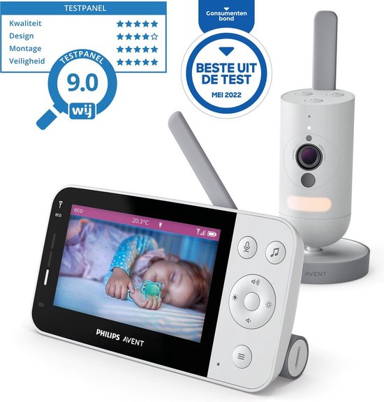 Philips Avent Beeldbabyfoon Dual Connected SCD921/26 Beeldbabyfoon met app
