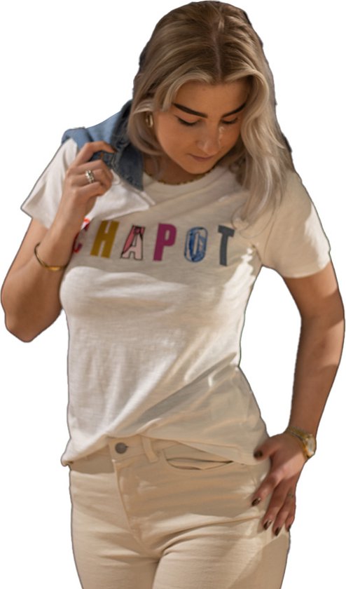 Fabienne Chapot Patchwork Chapot chemise femme blanc | bol.com