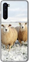 Geschikt voor OnePlus Nord hoesje - Groep nieuwsgierige schapen - Siliconen Telefoonhoesje