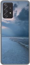 Geschikt voor Samsung Galaxy A33 5G hoesje - Noordzee - Storm - Water - Siliconen Telefoonhoesje