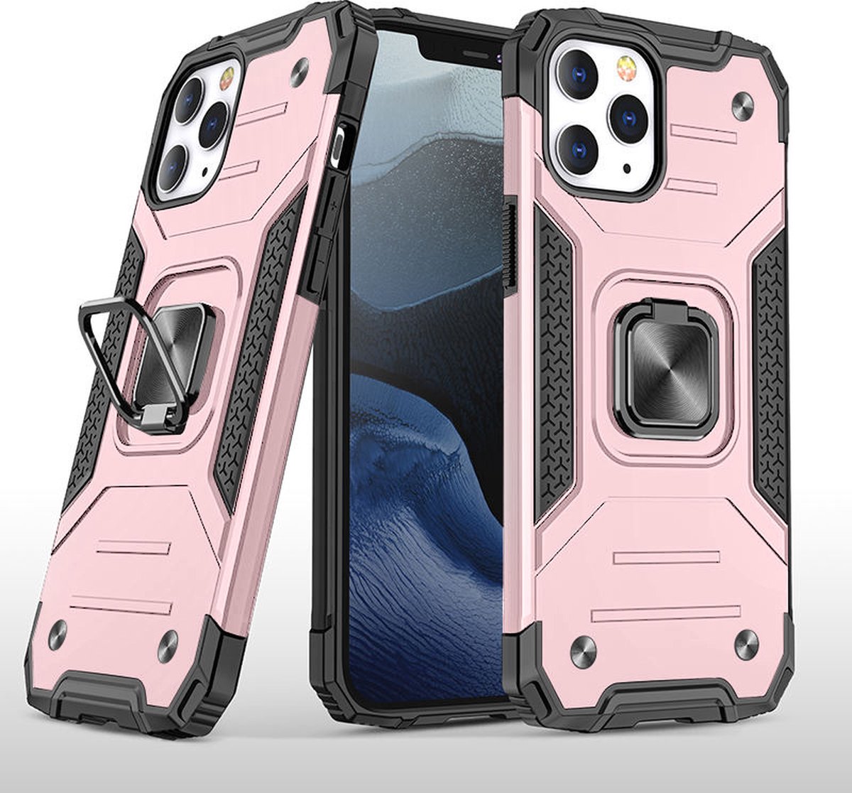 MCM iPhone 12 + iPhone 12 Pro (6,1 inch) Armor hoesje - Roze