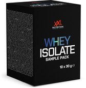 XXL Nutrition - Whey Isolaat - Proteïne poeder, Eiwit Shakes, Whey Protein Isolate Eiwitpoeder - Sample pack - 10x 30 gram