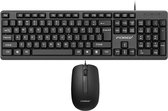 FOREV FV68 bekabelde gaming-toetsenbordmuisset (zwart) - Bedraad toetsenbord en muiscombinatie - toetsenbord en muisset - Gaming Keyboard