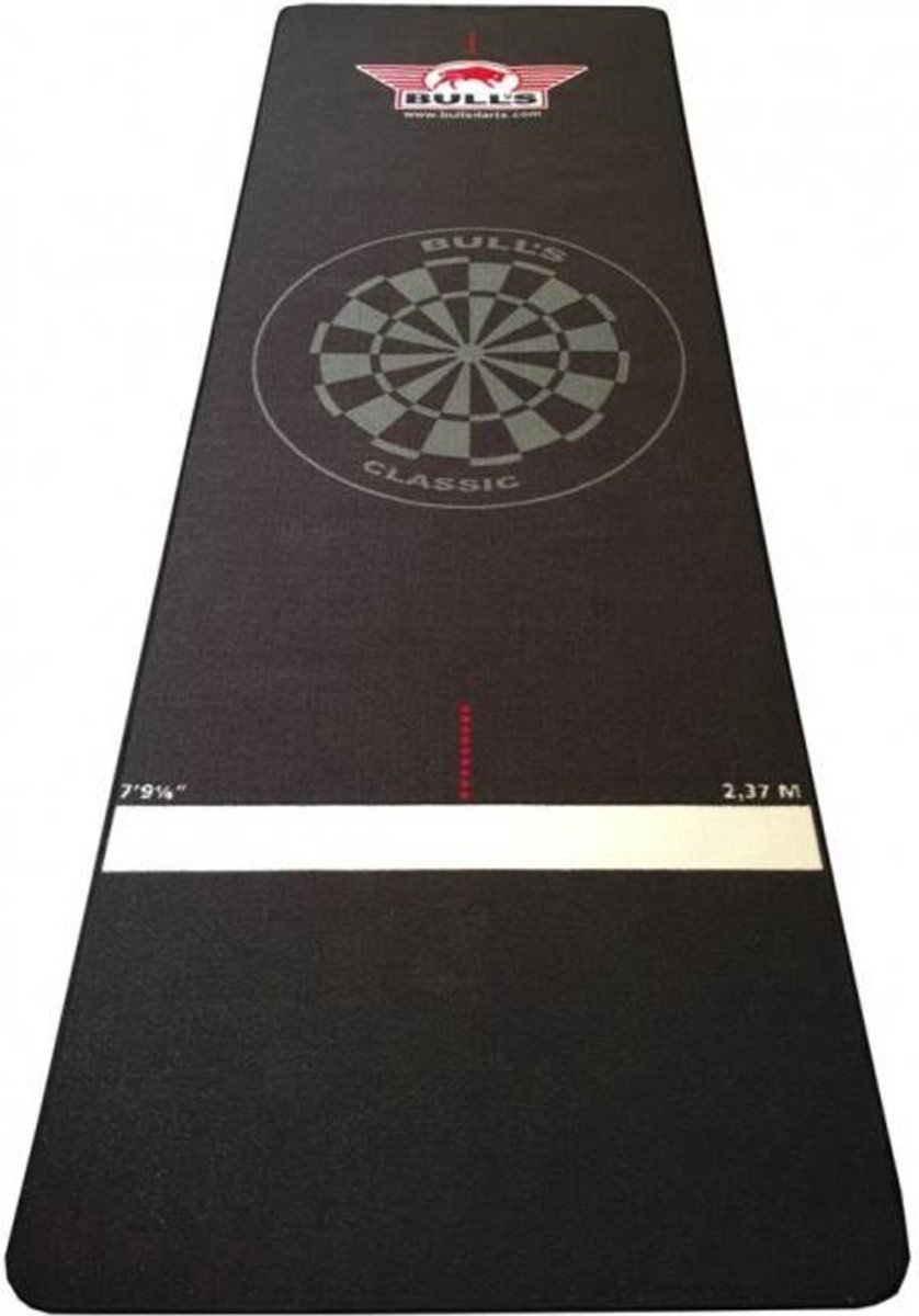 Carpet Dartmat 300x95cm - Black - Bulls