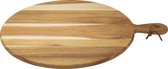 Point-Virgule ronde borrelplank met handvat tapasplank uit acaciahout 50x40x1.8cm