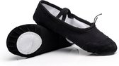 2 Pairs Flats Soft Ballet Shoes Latin Yoga Dance Sport Shoes for Children & Adult  Shoe Size:41(Black)