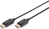 DIGITUS DisplayPort kabel - Full-HD 1080p/60Hz - 2m - met vergrendeling - Displayport 1.1a - Compatibel met PC, monitor, gaming grafische kaart