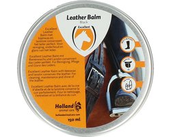 Excellent Leder & Zadel Balm Zwart - 150 ml - Ledervet - De basisverzorging voor alle soorten leder - Geschikt voor ruitermaterialen