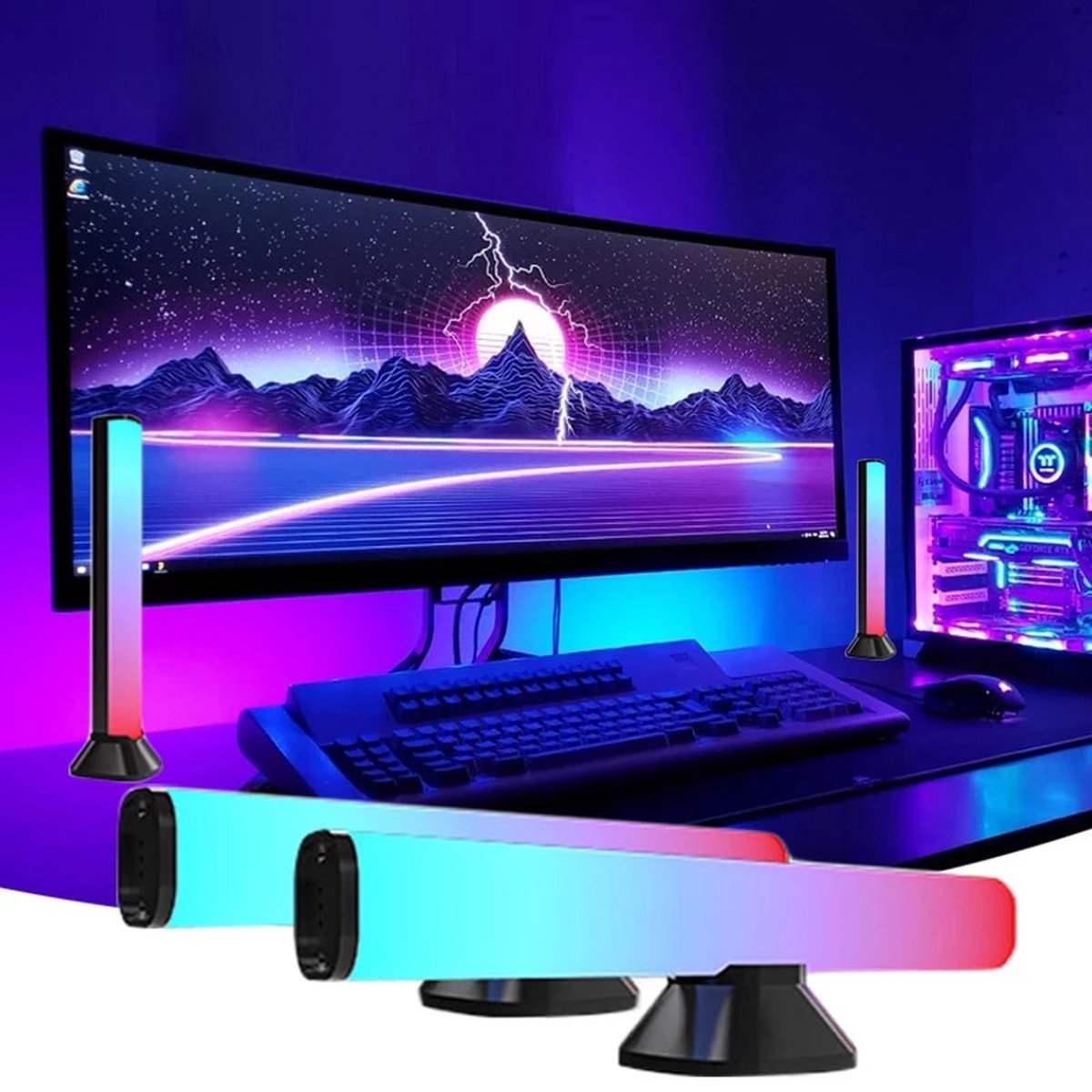 LED Lichtbalken - Multicolor - RGB - Muziek Synchronisatie - Afstandsbediening - TV/PC/Laptop Ambient Light