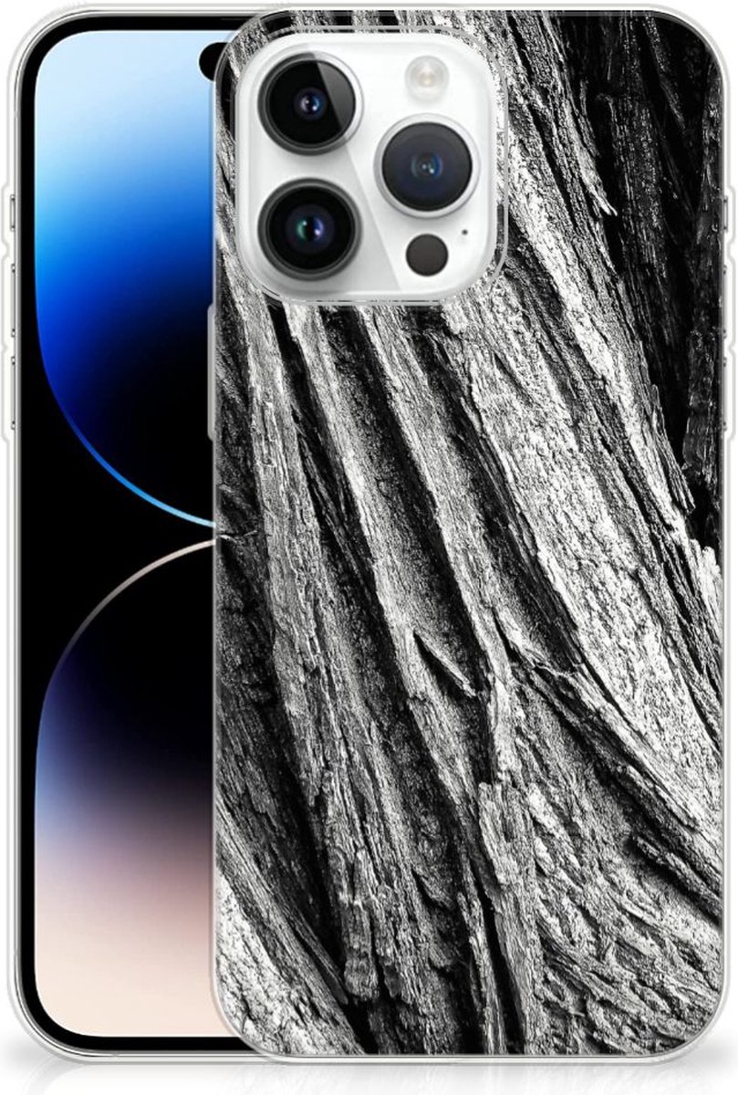 Bumper Hoesje iPhone 14 Pro Max Boomschors Grijs