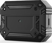 Mobigear Armor - Hoesje geschikt voor Apple AirPods Pro 2 Shockproof Hardcase Hoesje - Zwart