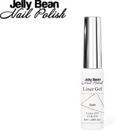 Jelly Bean Nail Polish gel liner Goud - nail art line gel Gold - UV gellak liner 8ml