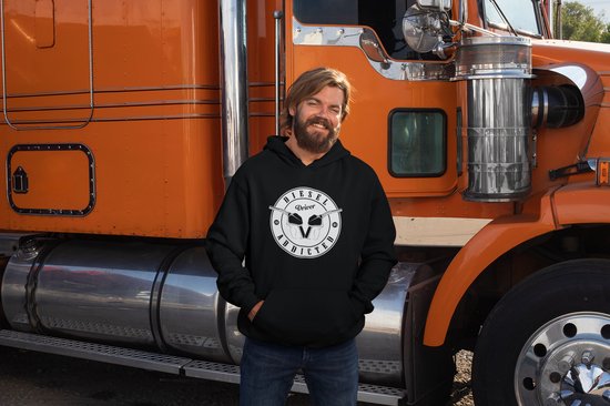 Rick & Rich Diesel Addicted - Hoodie L - Driver Fuel Nozzle 1991 Hoodie - Hoodie heren met print - Diesel Addicted Hoodie - Hoodie heren ronde hals - Driver Fuel Nozzle Hoodie