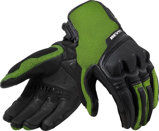 REV'IT! Gloves Duty Black Neon Yellow L - Maat L - Handschoen