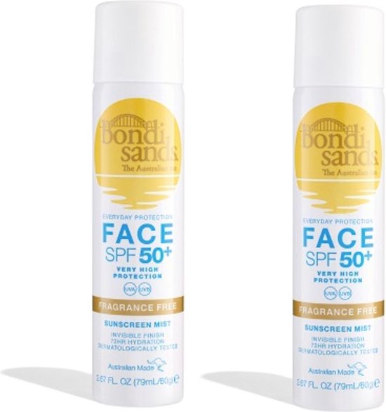 BONDI SANDS Sunscreen Mist Face SPF 50+ F/F 2 Pak bol