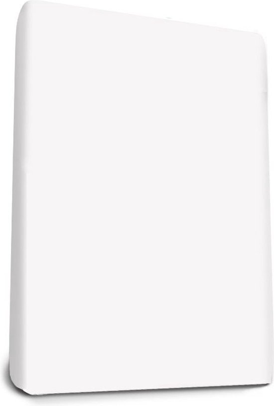 Snurky Maui - Satijn Hoeslaken De Luxe 90 x 200 cm Wit