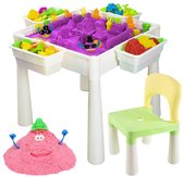 LBB - 3-in-1 - Speeltafel - Voor - Magnetisch zand - Duplo tafel - Incl. Super zand - Speelzand - Blokkentafel - Voor kinderen