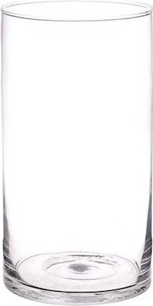 Atmosphera Vaas Cilinder - Transparant - Glas - H50 X D15 Cm