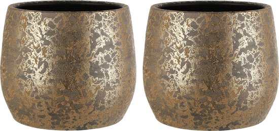 Mica Decorations Hangpot Bob 15x14x36cm - Perzik