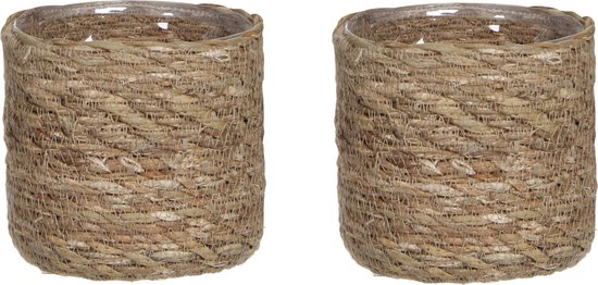 Koop Lampenkap Rond Schuin | Taps | Rotan | Rieten Klemkap Voor Kroonluchter Lampenkap Met Klem O13cm H9cm Bruin