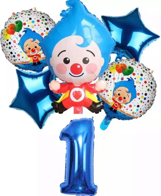 Plim Plim Folie Ballonnen Voor Kinderen Verjaardag  Clown Thema Feest Decoraties