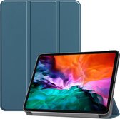 iMoshion Tablet Hoes Geschikt voor iPad Pro 12.9 (2021) / iPad Pro 12.9 (2022) - iMoshion Trifold Bookcase - Donkergroen