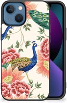 Dierenprint Telefoonhoesje geschikt voor Apple iPhone 13 Pink Peacock