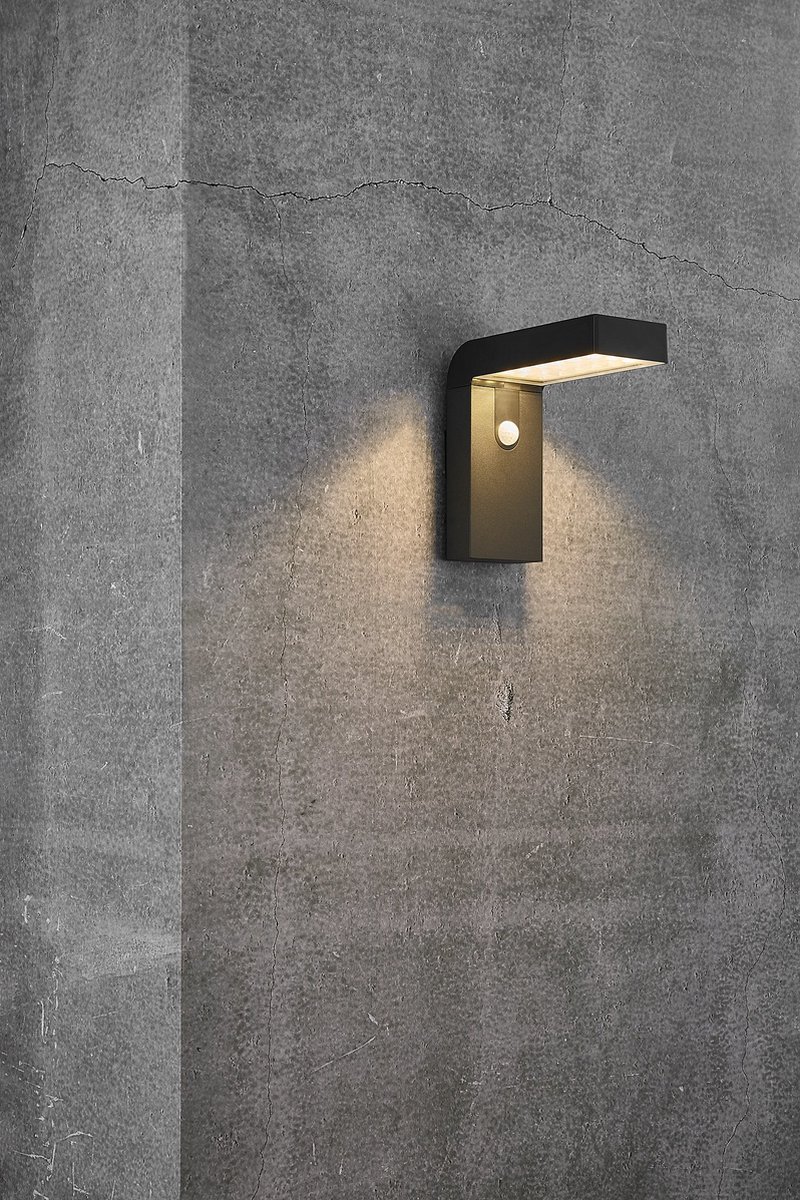 Nordlux Alya-wandlamp-solar-LED module-zwart
