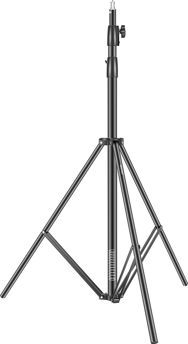 Neewer® - Heavy Duty Light Stand - 10 voet / 3 meter Verstelbare veer Gewatteerde Metalen Fotografie Statief voor Fotostudio Softbox - Flash Monolight - Ringlicht en andere Fotografische Apparatuur (Zwart)