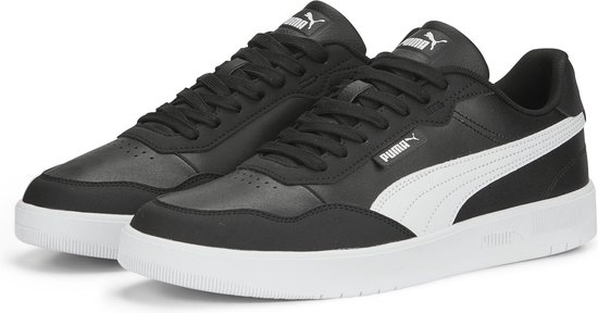 PUMA Court Ultra Lite Unisex Sneakers - Black/White/Silver - Maat 42.5