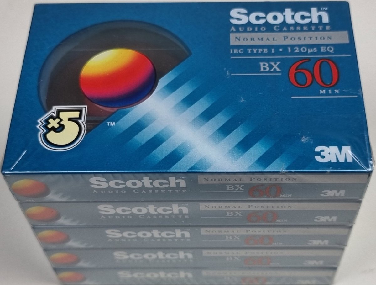 5-Pack 3M Scotch BX60 Cassettebandjes | bol.com