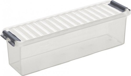 verzonden Slim mager 2x Sunware Q-Line opberg boxes/opbergdozen 1,3 liter 27 x 8,4 x 9 cm  kunststof -... | bol.com