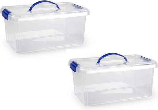 Caisse de rangement plastique transparent 17 litres