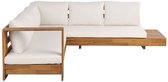 Beliani MARETTIMO - Loungeset voor 5 - Lichte houtkleur - Acaciahout