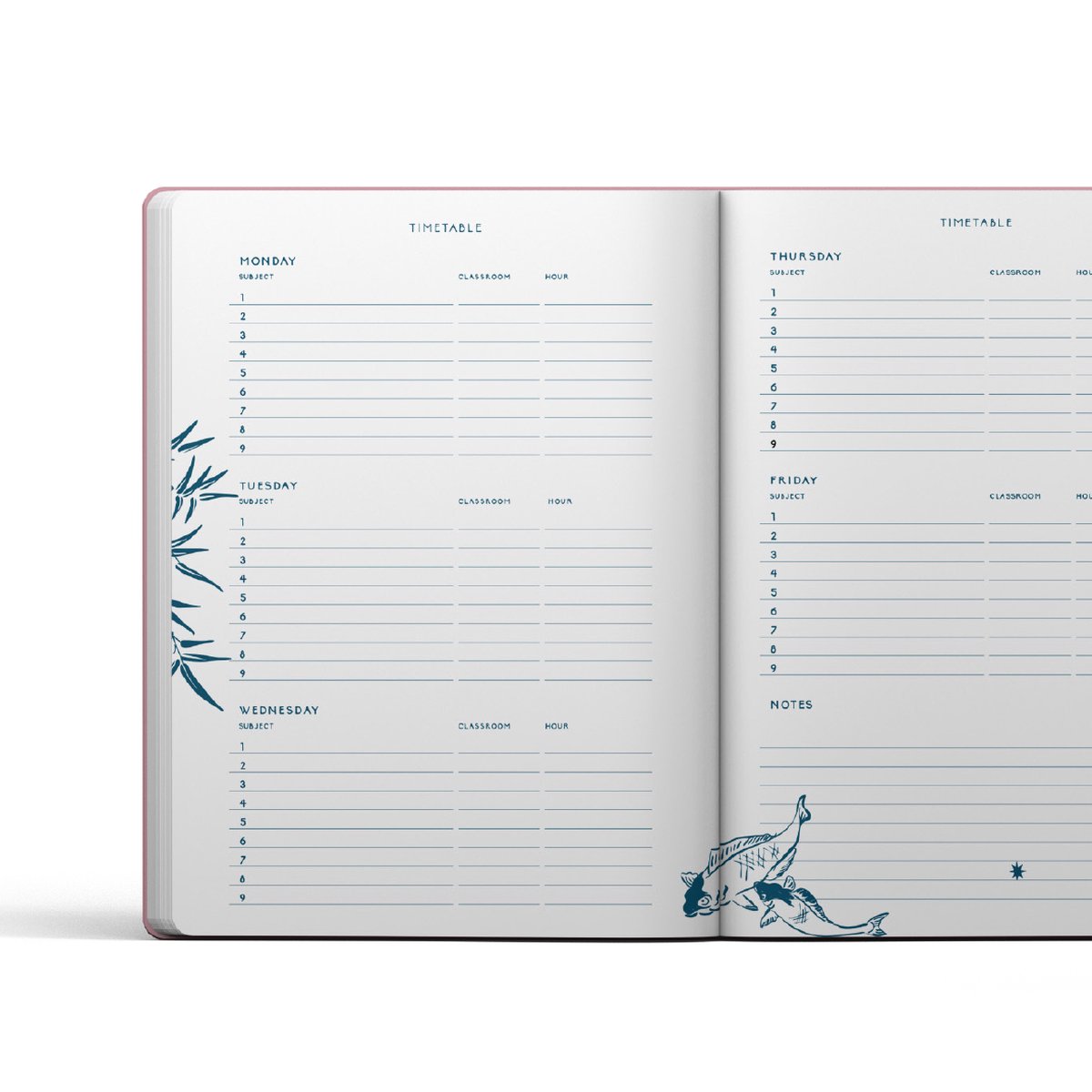Creative Lab Amsterdam stationery Weekplanner schoolagenda